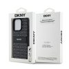 DKNY DKHCP15XPRTHSLK iPhone 15 Pro Max 6.7  czarny/black hardcase Leather Mono Stripe & Metal Logo